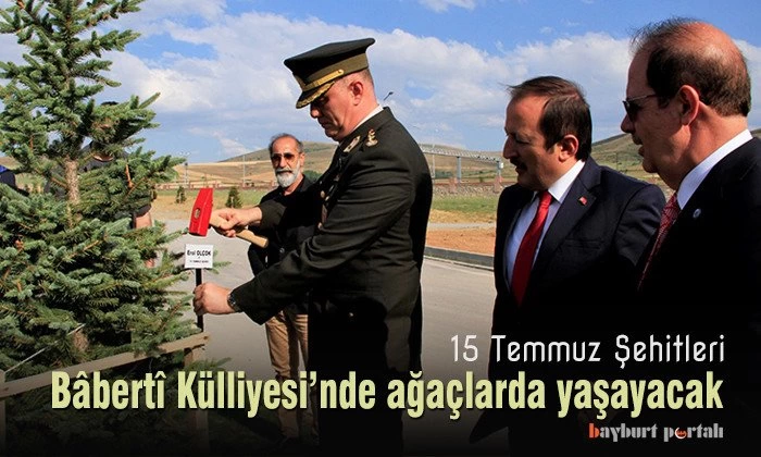 15 Temmuz Şehitleri, Bâbertî Külliyesi’nde ağaçlarda yaşayacak
