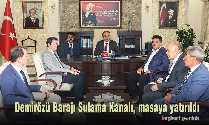 Demirözü Barajı Sulama Kanalı, masaya yatırıldı