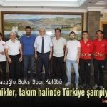 Kurban Yazoglu Boks Spor Kulubu takim halinde Turkiye sampiyonu – Bayburt Portalı
