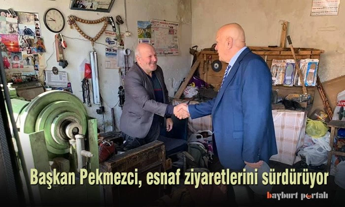 Başkan Pekmezci, esnaf ziyaretlerini sürdürüyor