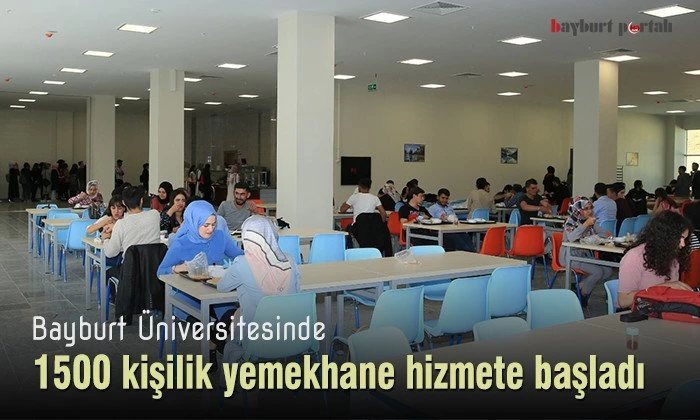 Bayburt Üniversitesinde 1500 kişilik yemekhane hizmete başladı
