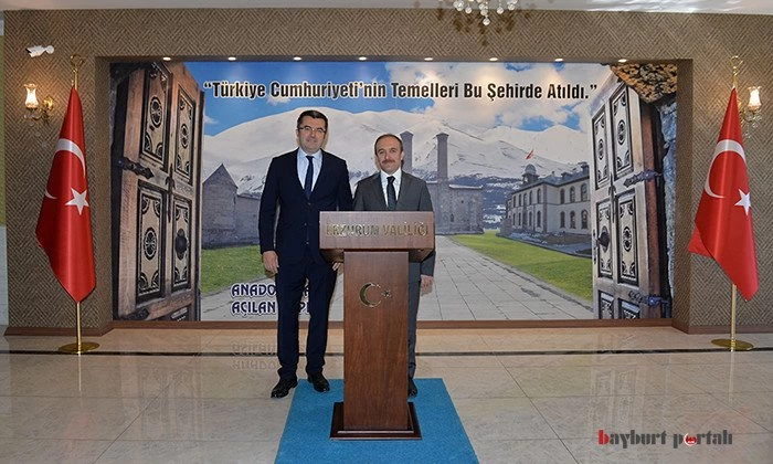 Vali Epcim’den Erzurum Valisi Memiş’e iade-i ziyaret