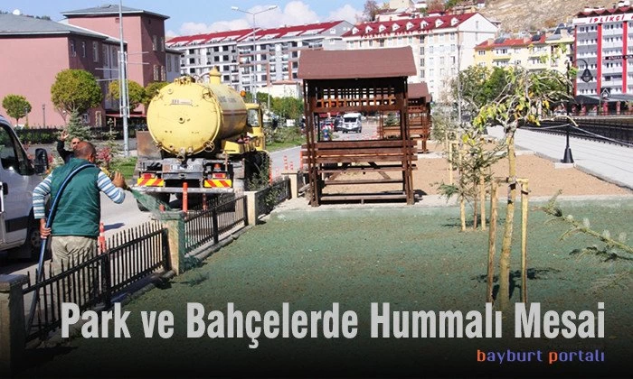 Park ve Bahçelerde Hummalı Mesai