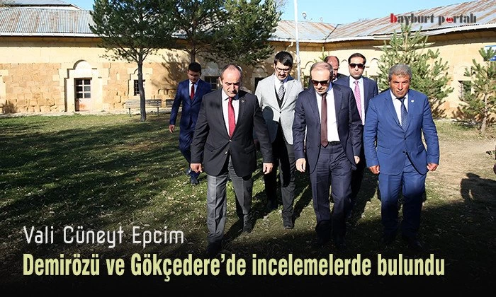 Vali Epcim, Demirözü ve Gökçedere’de incelemelerde bulundu