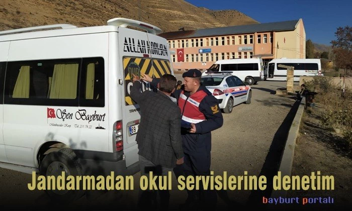 Jandarmadan okul servislerine denetim