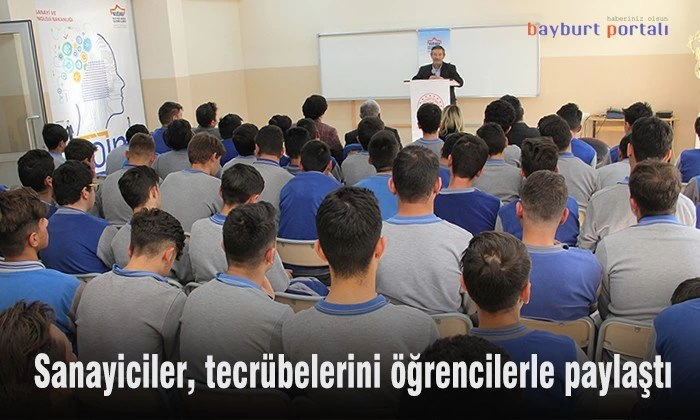 Sanayiciler, tecrübelerini öğrencilerle paylaştı