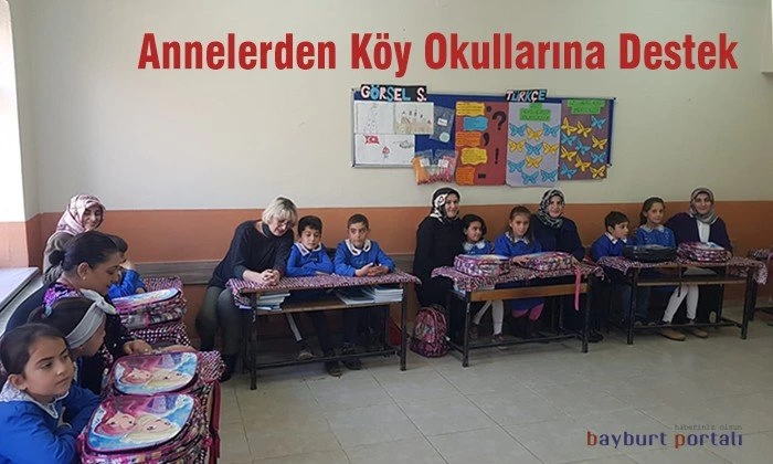 Annelerden köy okullarına kırtasiye desteği