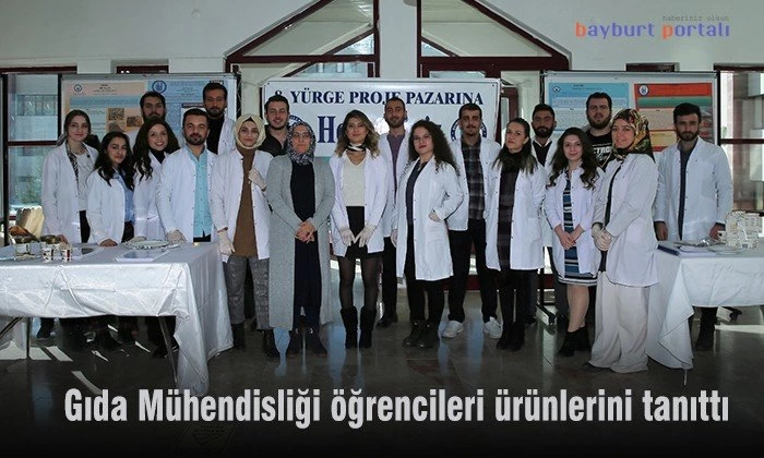 Bayburt Üniversitesi Gıda Mühendisliği Öğrencileri, ürünlerini tanıttı