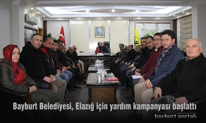 Bayburt Belediyesi, Elazığ için yardım kampanyası başlattı