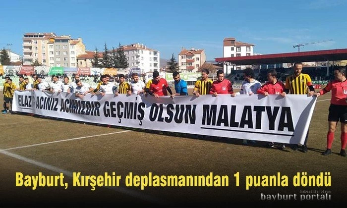Bayburt, Kırşehir deplasmanından 1 puanla döndü