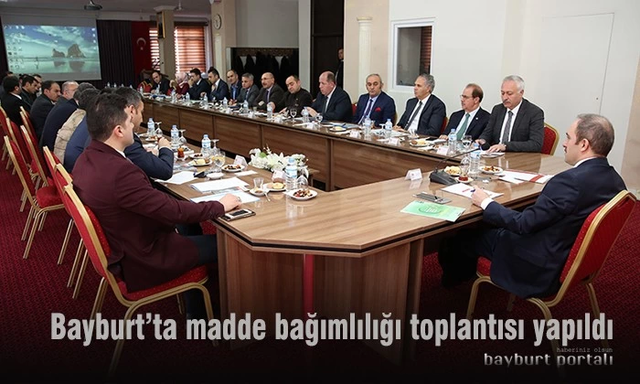 Bayburt’ta madde bağımlılığı toplantısı yapıldı