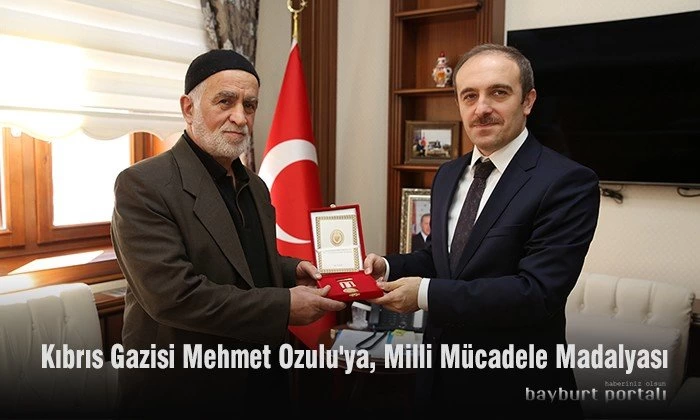 Mehmet Ozulu’ya, Milli Mücadele Madalyası verildi