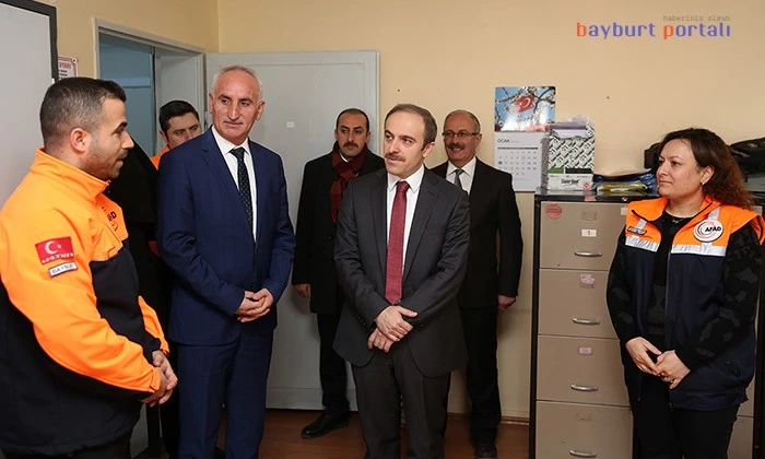 Vali Epcim, AFAD Bayburt İl Müdürlüğünü ziyaret etti