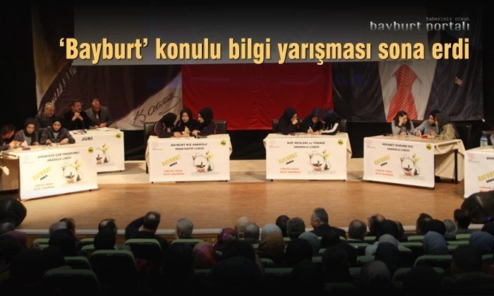 Bayburt konulu bilgi yarışması kazananları belli oldu