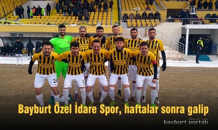 Bayburt Özel İdare Spor, haftalar sonra galip