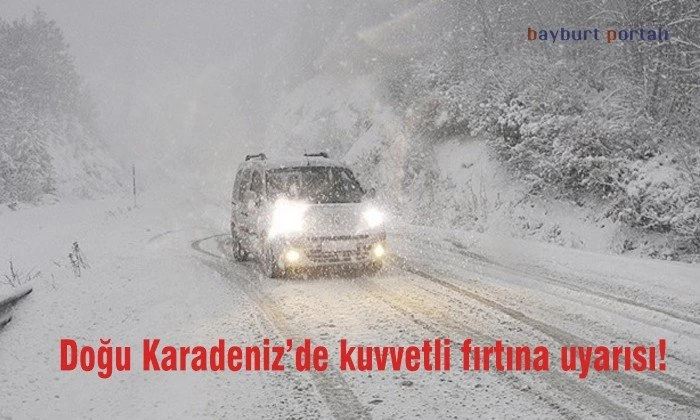 Doğu Karadeniz’de kuvvetli fırtına uyarısı!