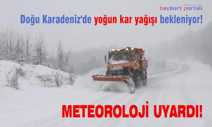 Doğu Karadeniz’de yoğun kar yağışı bekleniyor!
