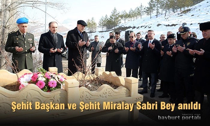 Şehit Başkan ve Şehit Miralay Sabri Bey anıldı