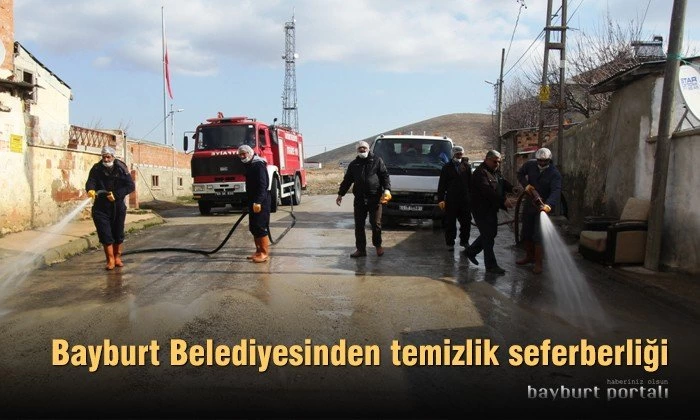 Bayburt Belediyesinden temizlik seferberliği