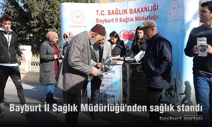 Bayburt İl Sağlık Müdürlüğü’nden sağlık standı