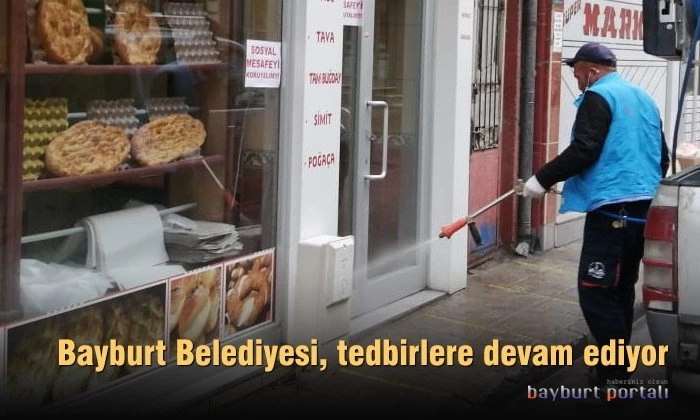 Bayburt Belediyesi, tedbirlere devam ediyor