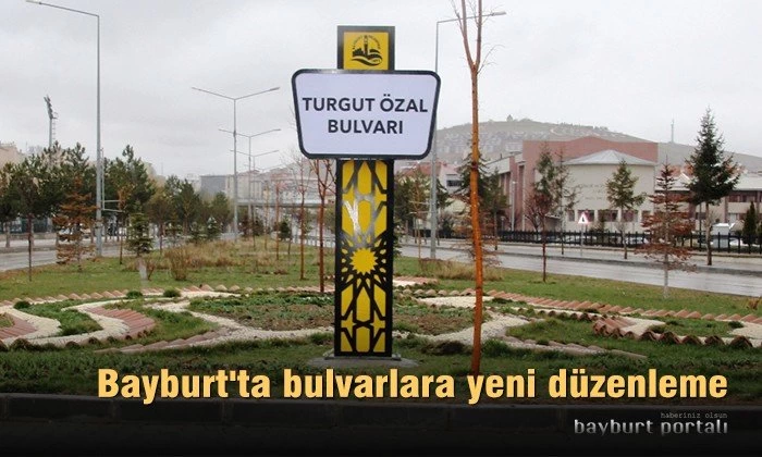 Bayburt’ta bulvarlara yeni düzenleme
