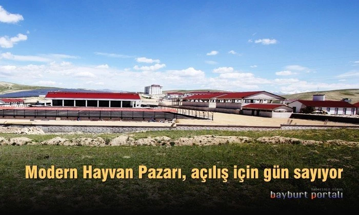 Bayburt’ta Modern Hayvan Pazarı, açılış için gün sayıyor