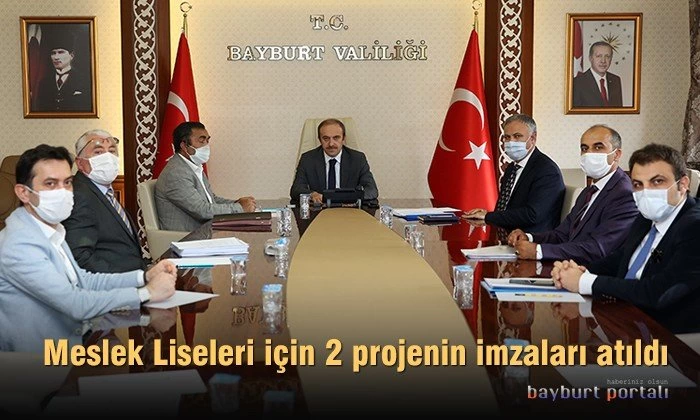 Bayburt’ta Meslek Liseleri için 2 projenin imzaları atıldı