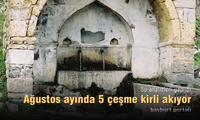 Bayburt’ta Ağustos ayı su analiz sonuçları