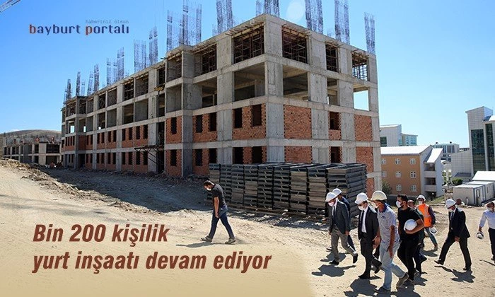 Bin 200 kişilik yurt inşaatı devam ediyor
