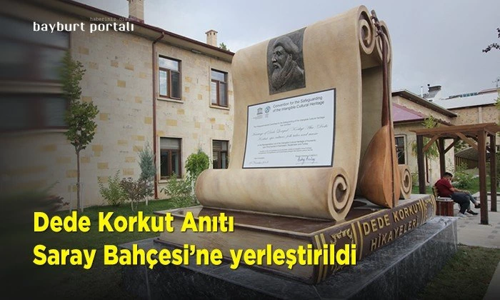 Dede Korkut Anıtı, Saray Bahçesi’ne yerleştirildi