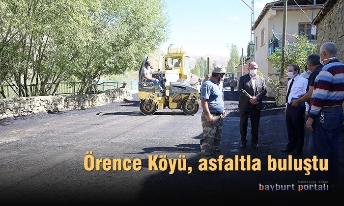 Örence Köyü, asfaltlandı