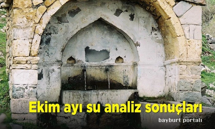 Bayburt’ta Ekim ayında 4 çeşme kirli akıyor