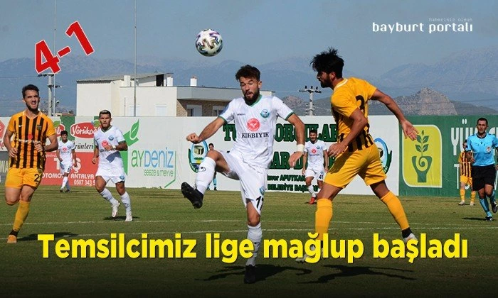 Bayburt Özel İdare Spor, lige mağlup başladı