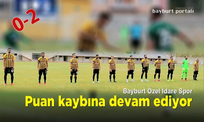 Bayburt Özel İdare Spor, puan kaybına devam ediyor