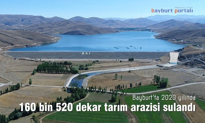 Bayburt’ta modern sulama ile 160 bin 520 dekar tarım arazisi sulandı