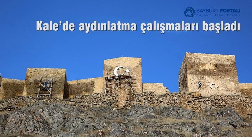Kale’de aydınlatma çalışmaları başladı