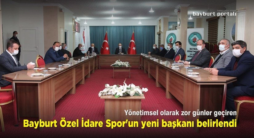 Bayburt Özel İdare Spor’un yeni başkanı belirlendi