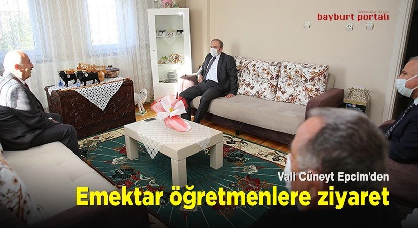 Vali Cüneyt Epcim’den, emektar öğretmenlere ziyaret