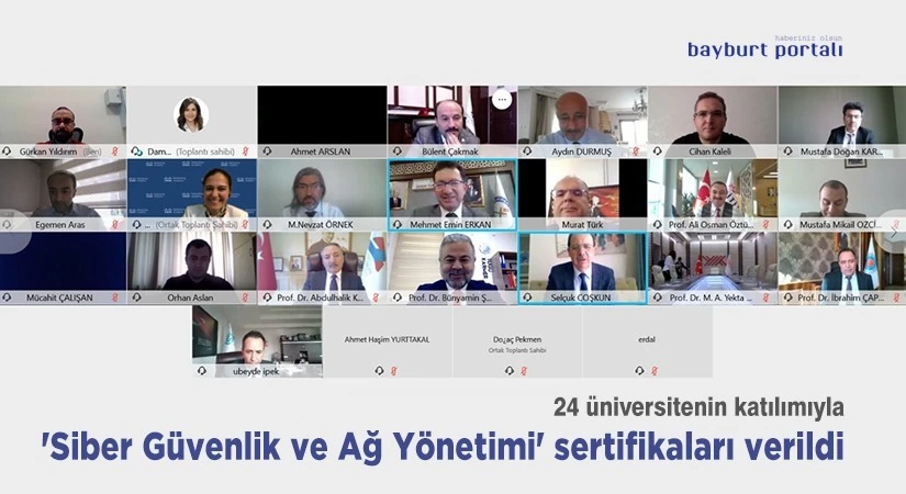 ‘Siber Güvenlik ve Ağ Yönetimi’ sertifikaları verildi