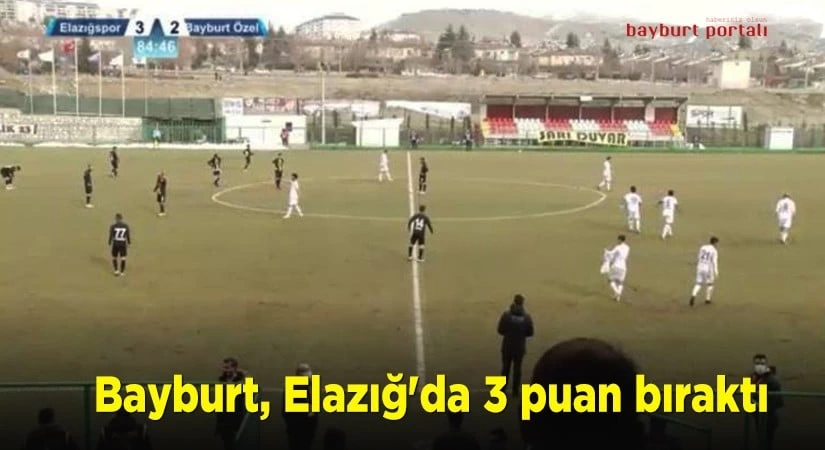 Bayburt, Elazığ’da 3 puan bıraktı