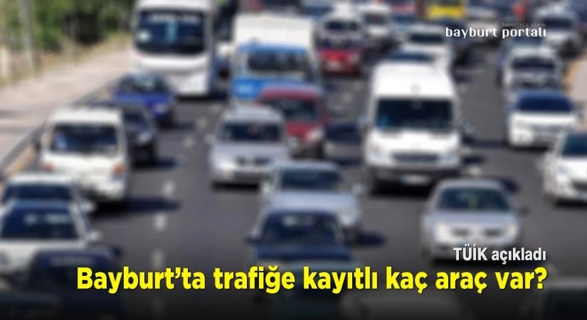 Bayburt’ta trafiğe kayıtlı kaç araç var?
