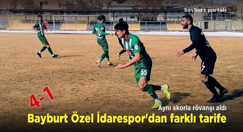 Bayburt Özel İdarespor’dan farklı tarife 4-1