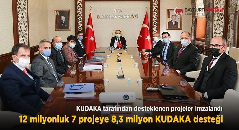 Bayburt’ta 12 milyonluk 7 projeye 8,3 milyon KUDAKA desteği