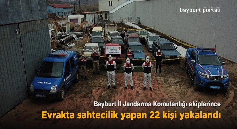 Evrakta sahtecilik yapan 22 kişilik şebeke yakalandı