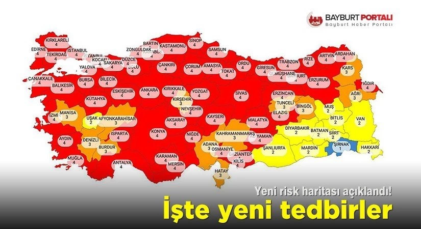 Risk haritası açıklandı! işte yeni tedbirler