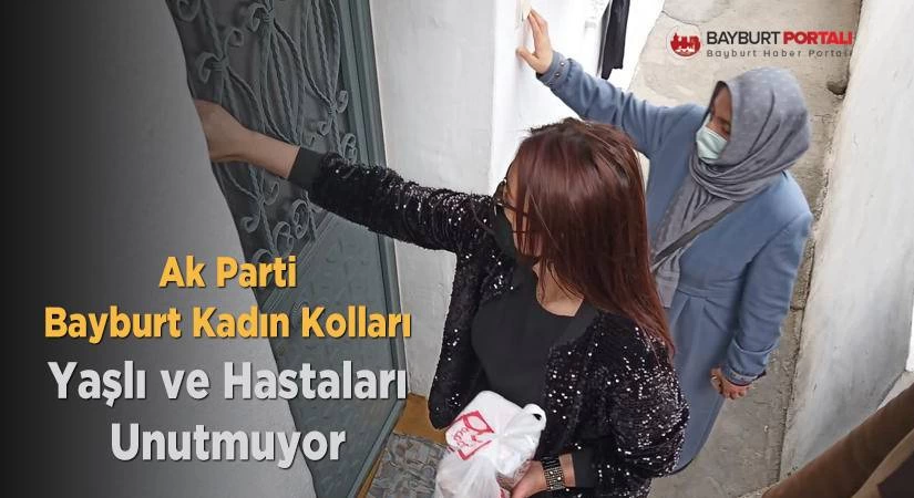 Ak Parti Bayburt Kadın Kolları yaşlı ve hastaları unutmuyor