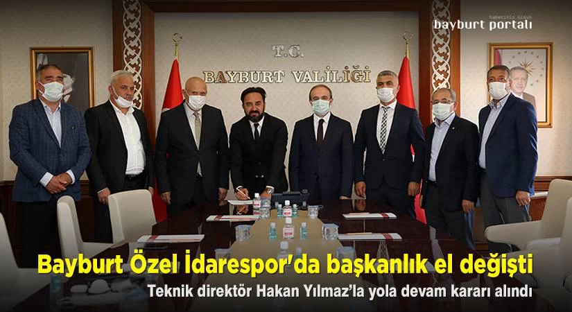 Bayburt Özel İdarespor’da başkanlık el değişti