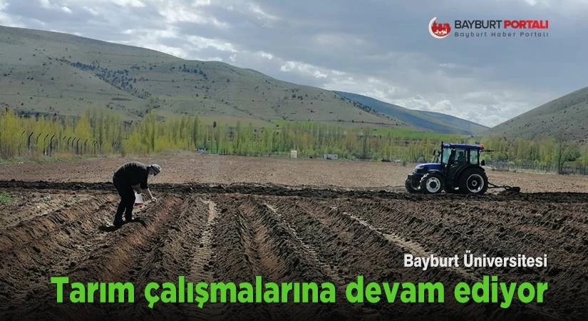 Bayburt Üniversitesi, tarım çalışmalarına devam ediyor