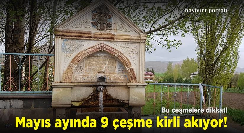 Bu çeşmelere dikkat! 9 çeşme kirli akıyor